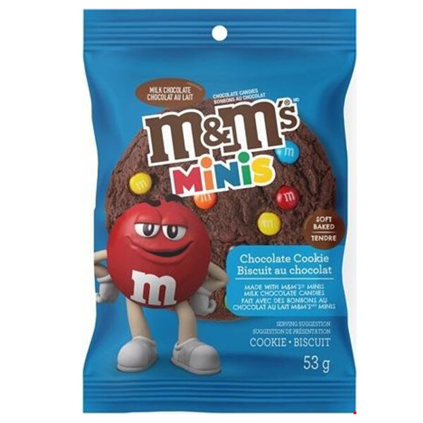 M&Ms Minis Soft Baked Chocolate Cookie 53g