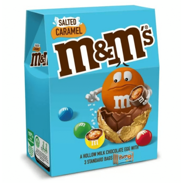 M&Ms Salted Caramel Chocolate Extra Large Easter Egg 286g