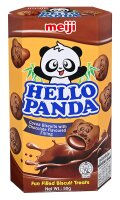 Meiji Hello Panda Cocoa Biscuits with Chocolate Flavoured...