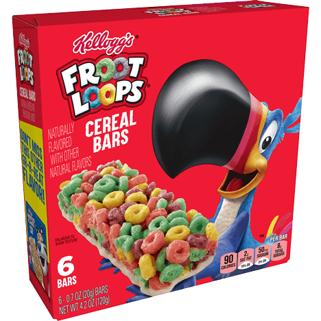 Kellogg´s Froot Loops Cereal Bars 120g - 6 Bars -