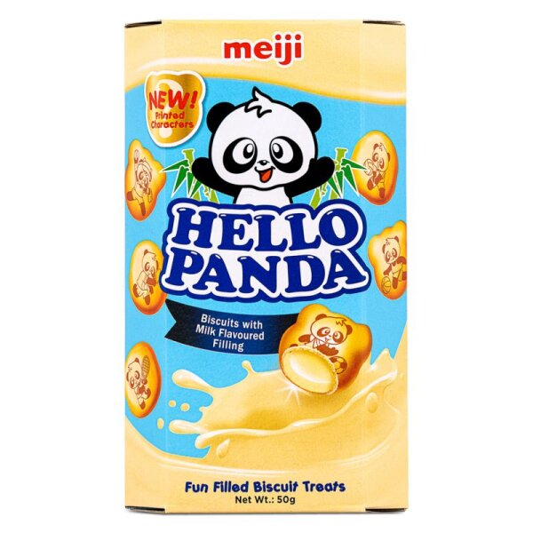 Meiji Hello Panda Biscuits wiith Milk Flavour Filling 50g