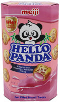 Meiji Hello Panda Biscuits with Strawberry Flavour...