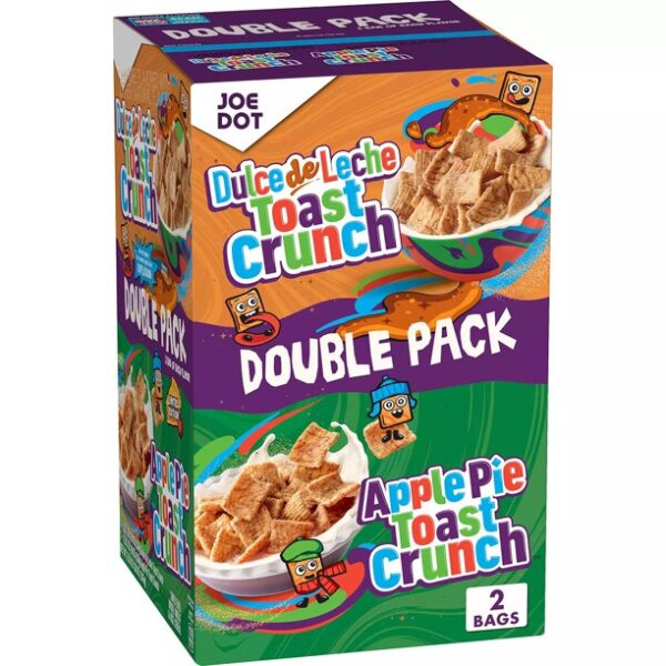 General Mills Toast Crunch Double Pack Dulce de leche und Apple Pie 1,07kg (MHD 17.08.2022)