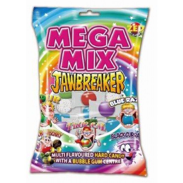 Zed Candy Funny Candy Jawbreaker Megamix Multi Flavoured Bag 148g