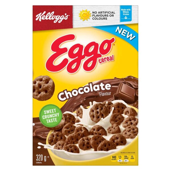 Kelloggs Eggo Chocolate Cereal 320g (MHD 14.08.2022)