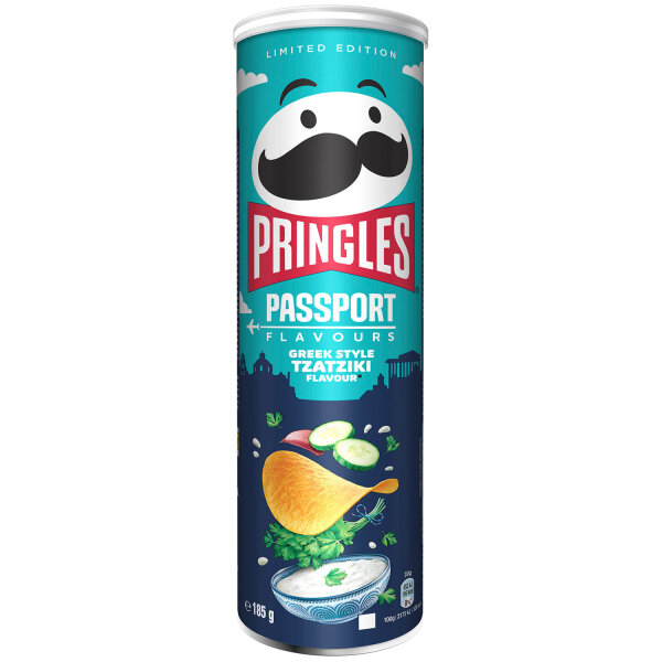 Pringles Passport Flavours Greek Style Tzatziki 185g