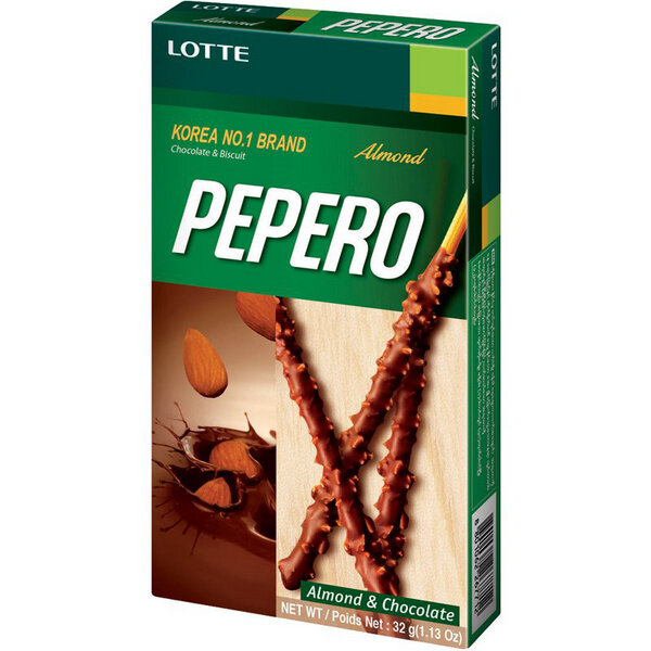 Pepero - Schokolade mit Mandelsplittern 32g