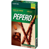 Pepero - Schokolade mit Mandelsplittern 32g (MHD 17.10.2022)