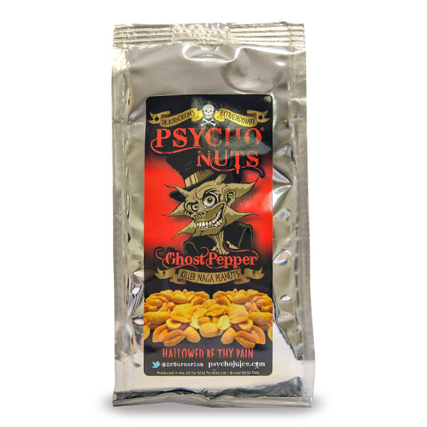 Dr. Burnöriums Extraordinary Psycho Nuts Ghost Pepper Killer Naga Peanuts 80g