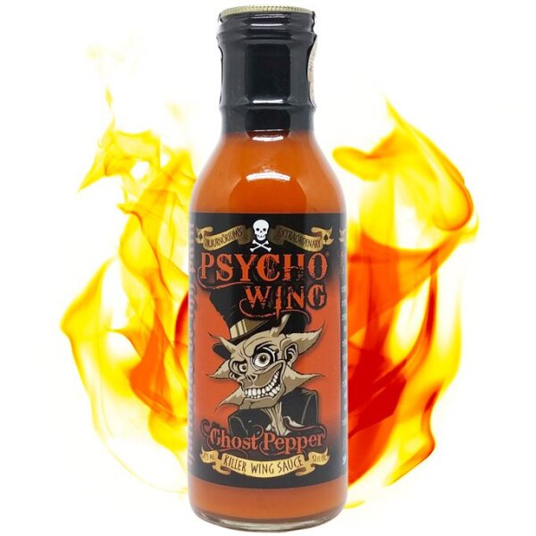 Dr. Burnörium´s Extraordinary Psycho Wing Ghost Pepper Killer Wing Sauce 375ml