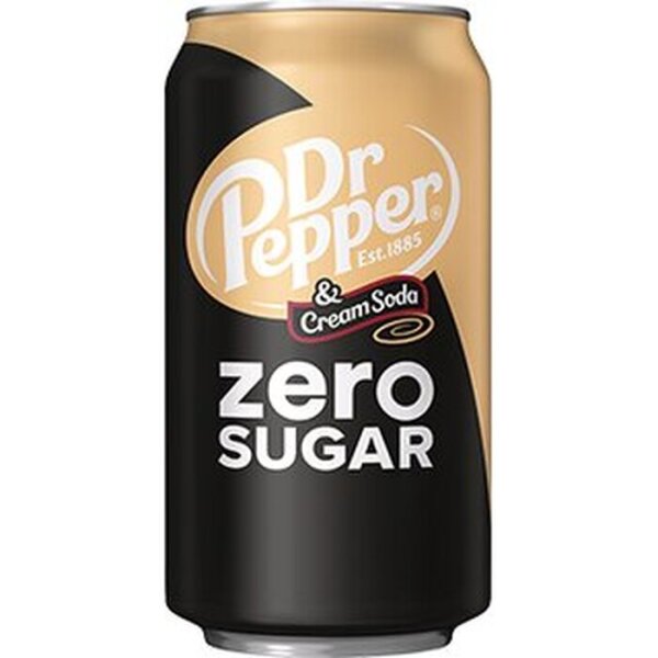 Dr. Pepper Cream Soda Zero Sugar 355ml