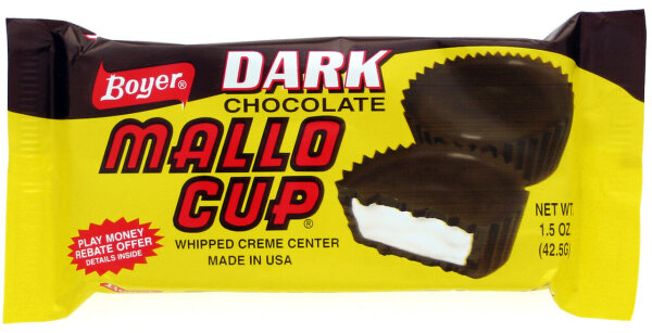 Boyer Dark Chocolate Mallo Cup Wipped Cream Center 42g