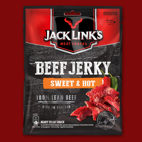 Jack Links Beef Jerky Sweet & Hot, 70g