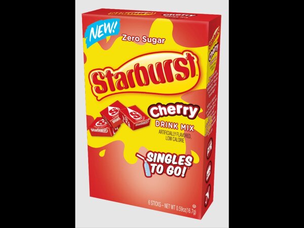 Starburst - Cherry Drink Mix - Singles To Go - Zero Sugar - 16,7g