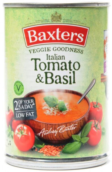 Baxters Vegetarian Italian Tomato With Basil Soup 400g