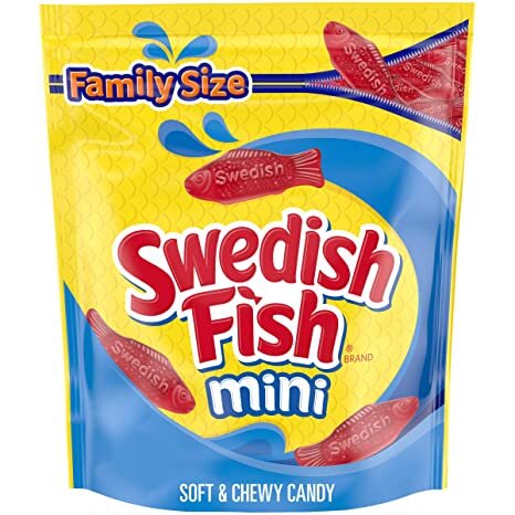 Swedish Fish Mini Soft & Chewy Candy Family Size Bag 816g