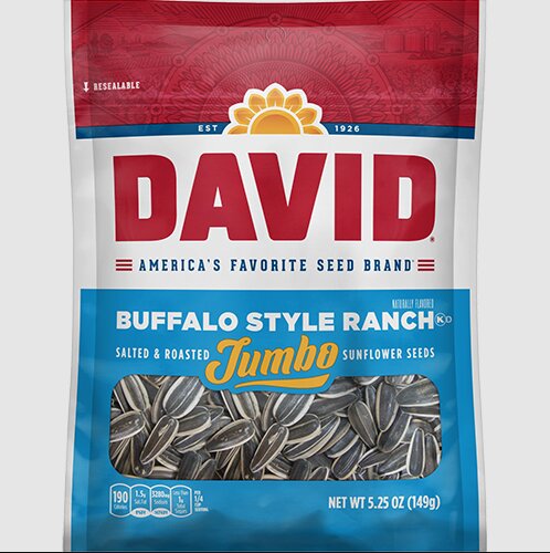 David Seeds - Salted Buffalo Style Ranch Jumbo Sunflower Seeds 149g