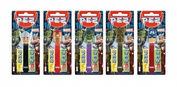 PEZ Marvel Avengers Limited Edition Candy Dispenser Glutenfrei 17g