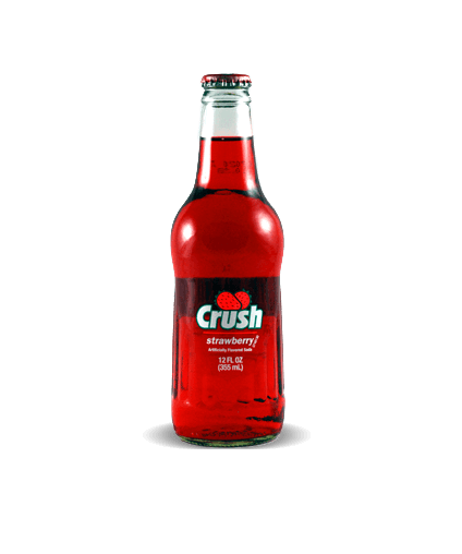Crush Soda Strawberry MEXICO Koffeinfrei (cane sugar) 355ml
