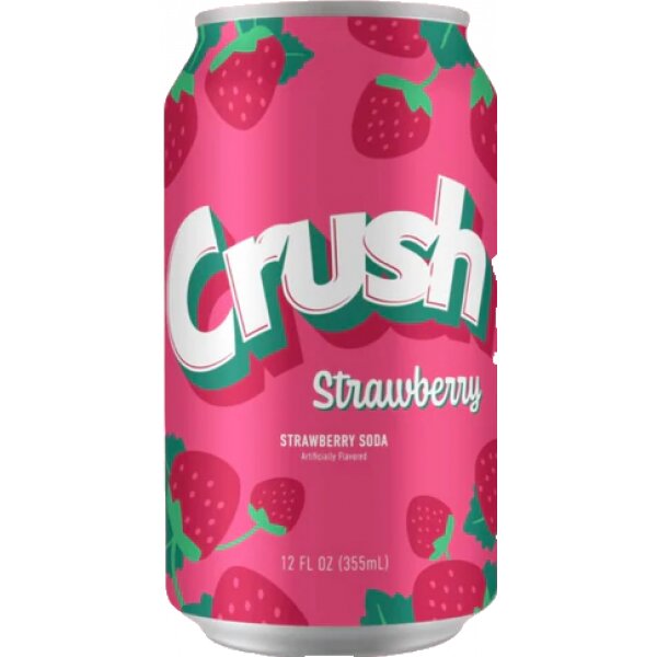 Crush Soda Strawberry 355ml (MHD 05.11.2022)