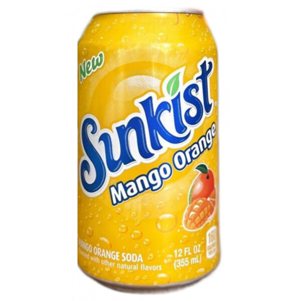 Sunkist Mango Orange Soda 355ml