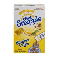 All Natural Diet Snapple Drink Mix, Lemon Tea, 6 On the...