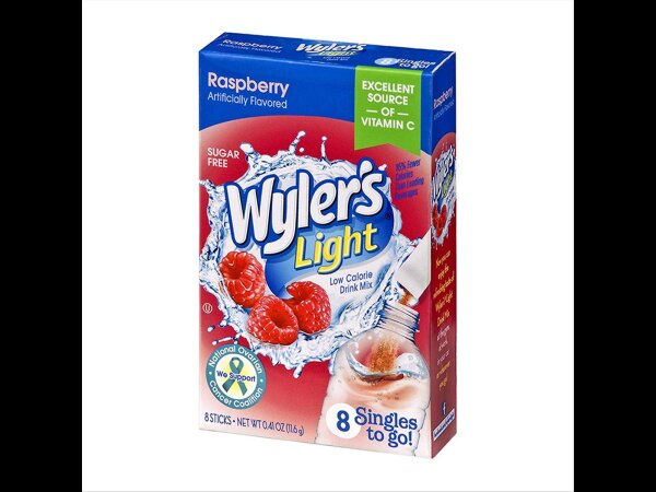 Wylers Light Singles To Go Raspberry 8-Pack 11.6g