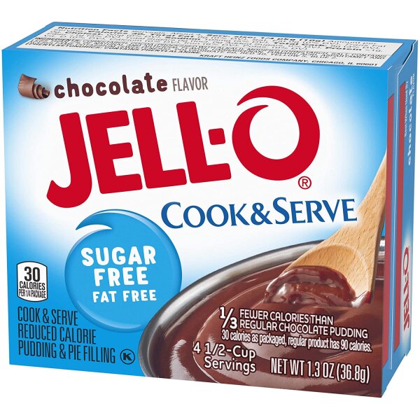 Jell-O Sugar Free Chocolate Pudding & Pie Filling 36,8g