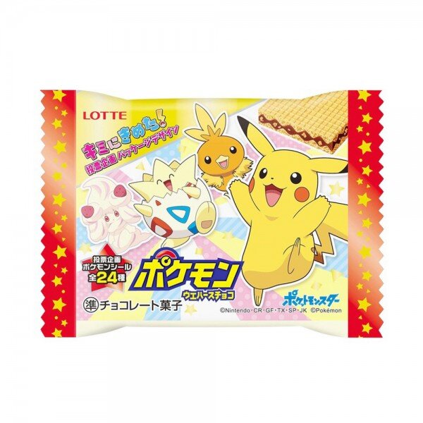 Lotte Pokemon Chocolate Wafers 24g