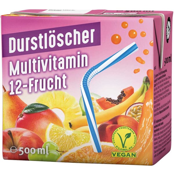 Durstlöscher Mutivitamin 12 Frucht 500ml