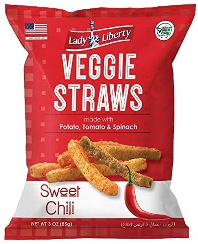 Lady Liberty Veggie Straws Sweet Chili 85g