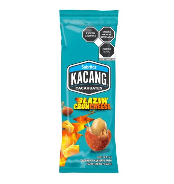 Sabritas Kacang Cacahuates Blazin´ Cruncheese 67g