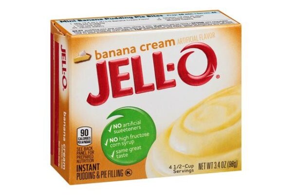 Jell-O Banana Cream Instant Pudding & Pie Filling 96g