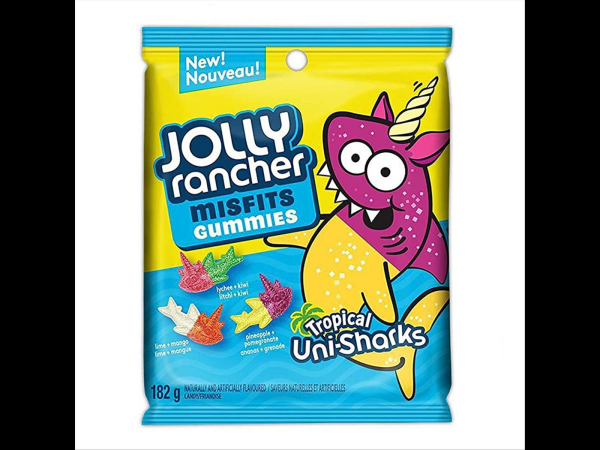 Jolly Rancher Misfits Gummies Tropical Uni-Sharks 182g