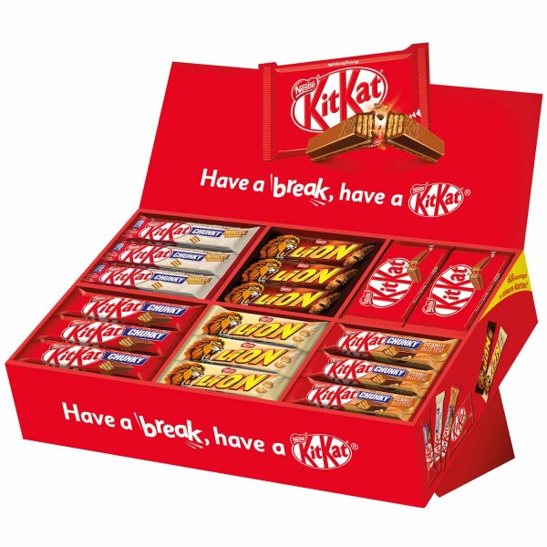 Nestlé Sortimentskarton KitKat & Lion 68 Riegel 2,801kg