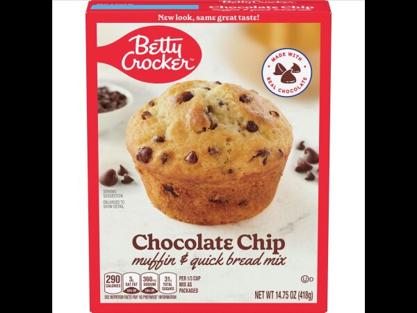 Betty Crocker Chocolate Chip Muffin & Quick Bread mix 418g