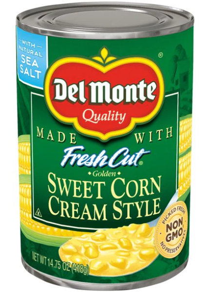 Del Monte Fresh cut Golden Sweet Corn Cream Style 418g