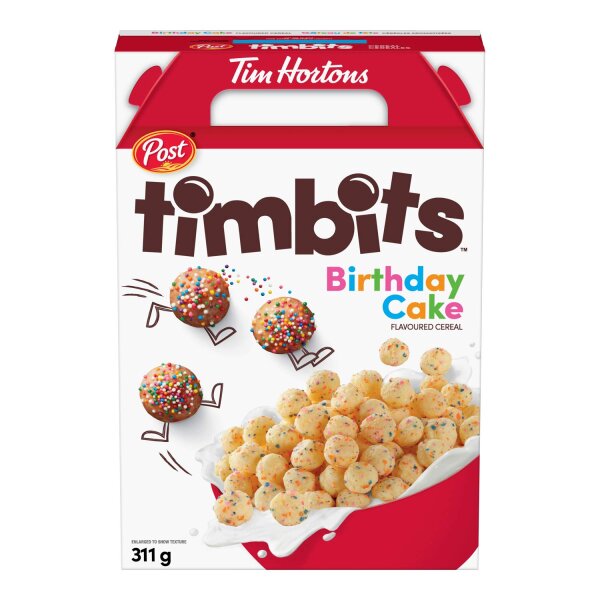 Post Tim Hortons Timbits Birthday Cake Flavoured Cereal 311g