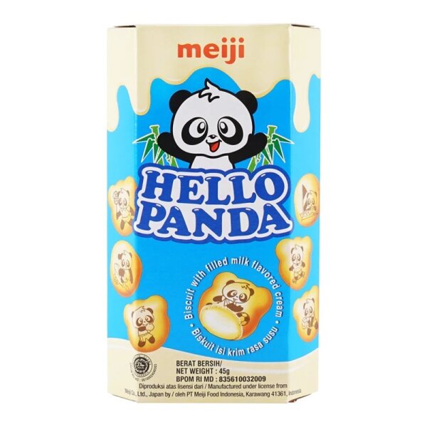Hello Panda Milk Cream Flavoured Filled Biscuits 45g