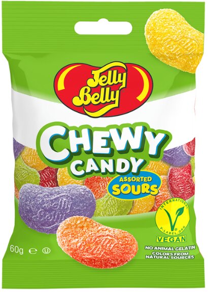 Jelly Belly Chewy Candy  Assortet  Sours 60g