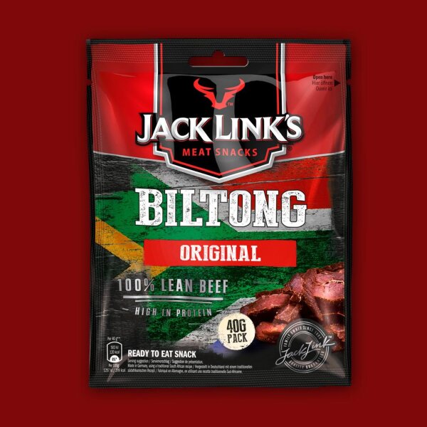 Jack Link´s Meat Snacks Biltong Original 100% Lean Beef 40g
