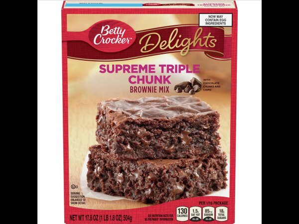 Betty Crocker Delights Supreme Triple Chunk Brownie Mix 504g (MHD 09.01.2023)