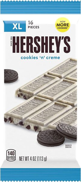Hersheys Cookies & Creme Chocolate 16 Pieces XL 113g
