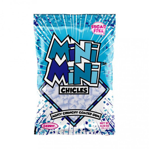 Gerrit Mini Mini Chicles Minty Crunchy Coated Gum Sugar Free 16,5g