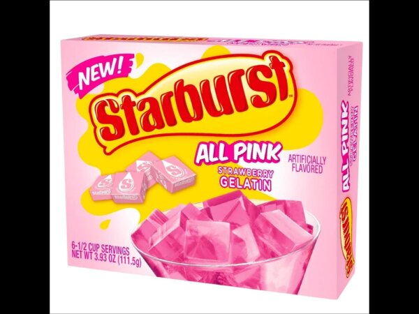 Starburst - All Pink Strawberry Gelatin 111,5g