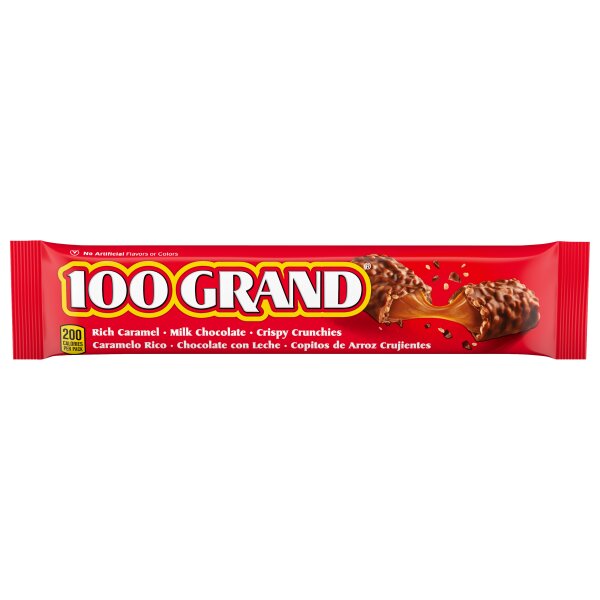 100 Grand Rich Caramel Chocolate Crisp Bar 42,5g