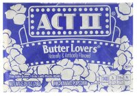 Act II Butter Lovers Popcorn 78g