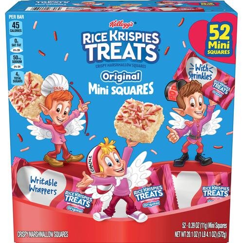 Kelloggs Rice Krispies Valentinstag Treats Original Mini Squares 52 pack 572g