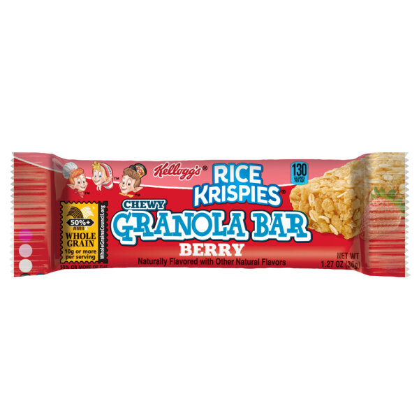 Kelloggs Rice Krispies Berry Chewy Granola Bar 36g