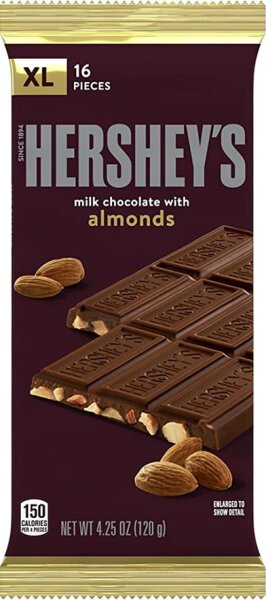 Hersheys Milk Chocolate with Almonds XL 120g